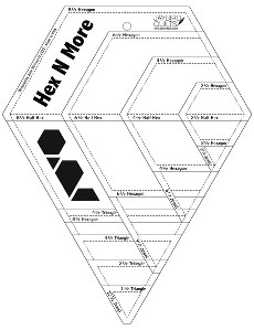 Hex N More Ruler - 12.5in X 10in