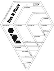 Hex N More Ruler - 12.5in X 10in