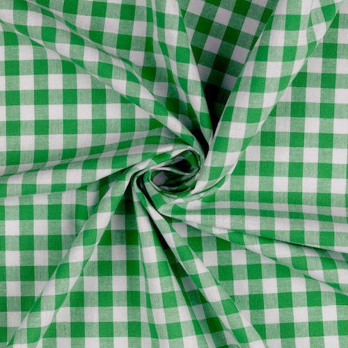 Emerald / White Yarn Dyed Large Gingham Check from Kobenz by Modelo Fabrics