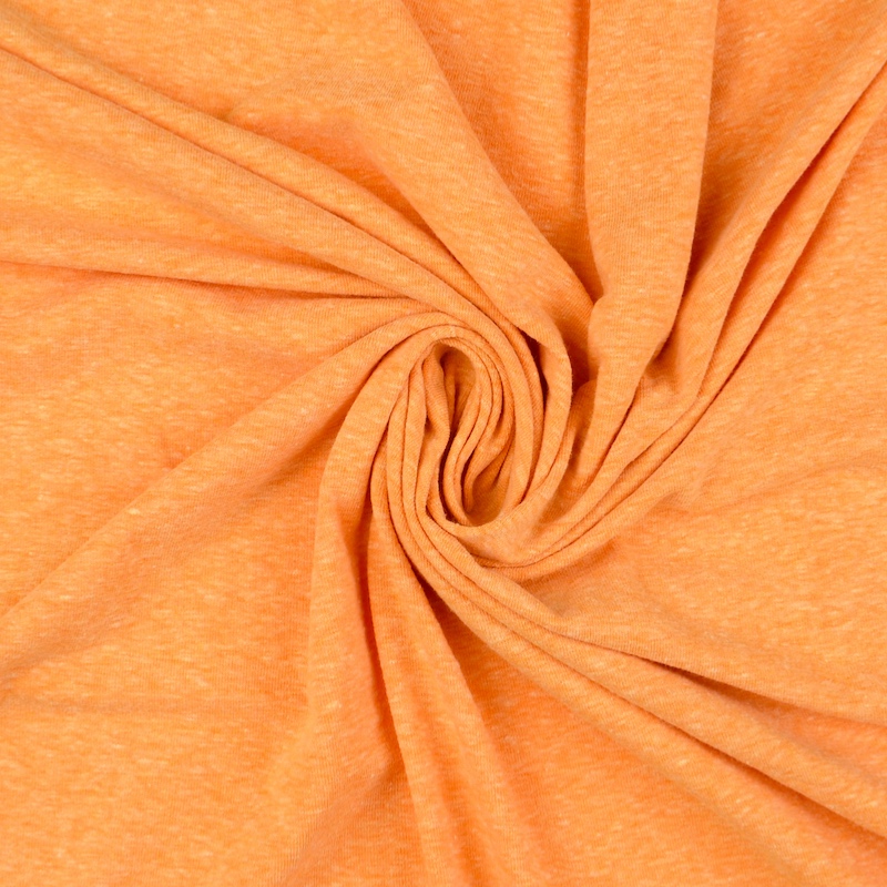 Wicklow Orange Melange Jersey Fabric