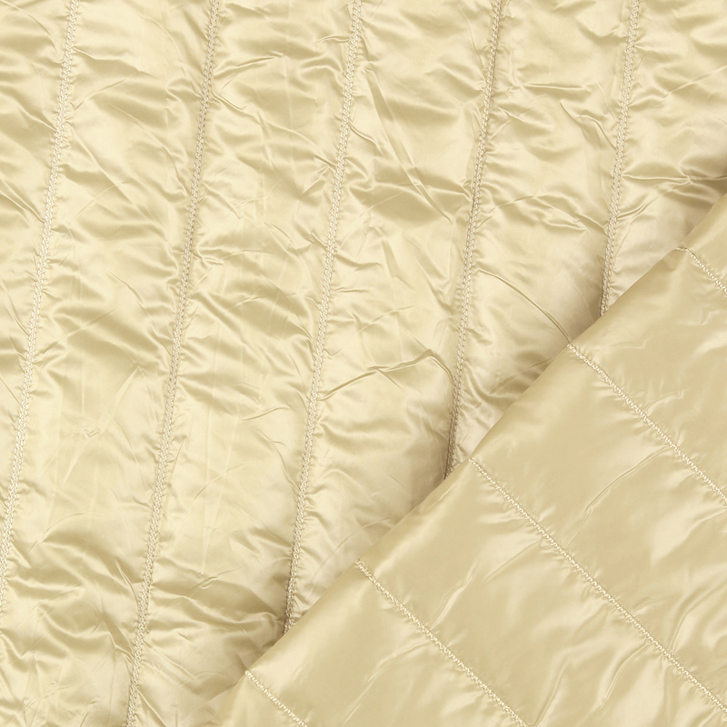 Cream Straight Satin Quilted Poly from Macklin by Modelo Fabrics
