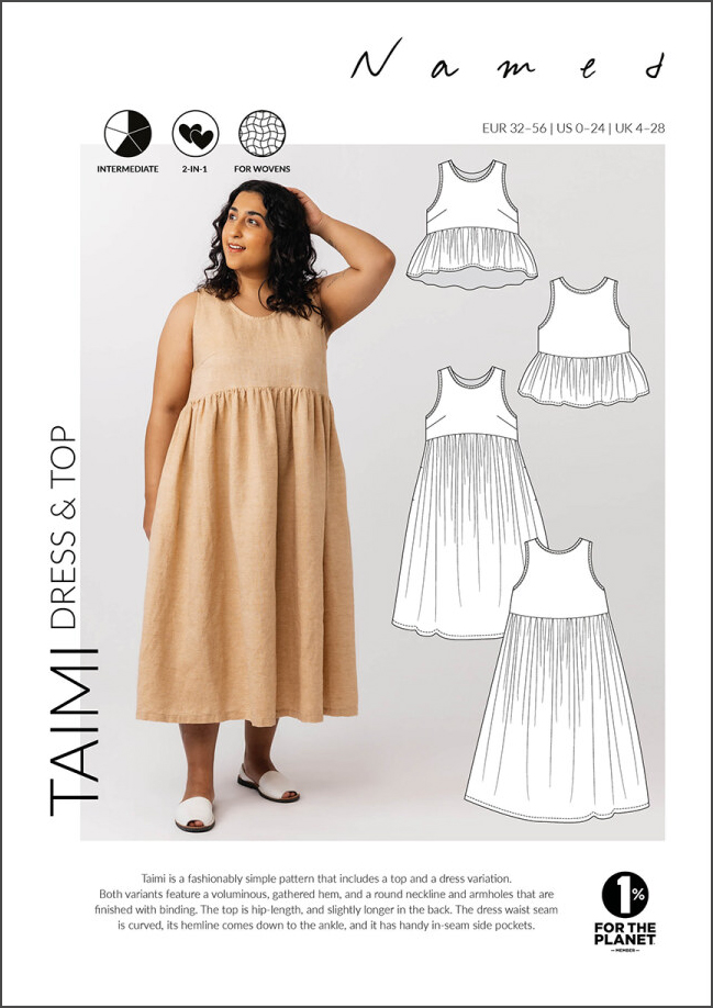 Taimi Dress And Top Pattern By Named Clothing