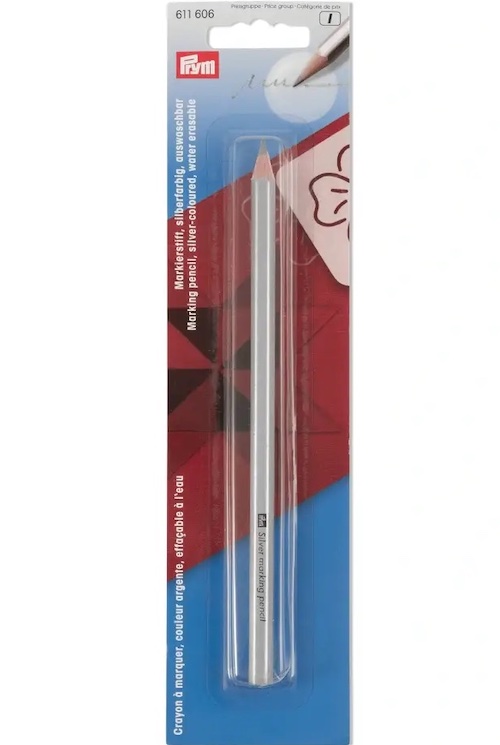 Prym Marking Pencil Silver Col Water Erasable