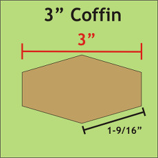 3 Inch Coffins 30 Pieces - Paper Piecing