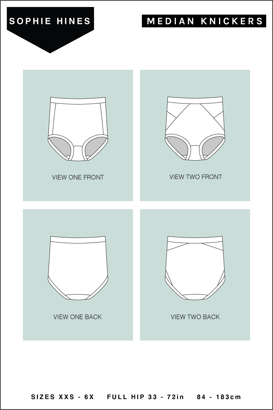 Median Knickers Pattern By Sophie Hines