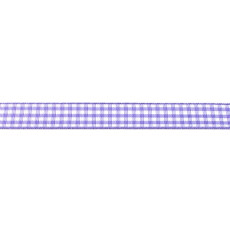 Purple Gingham Ribbon - 10mm X 45.7m