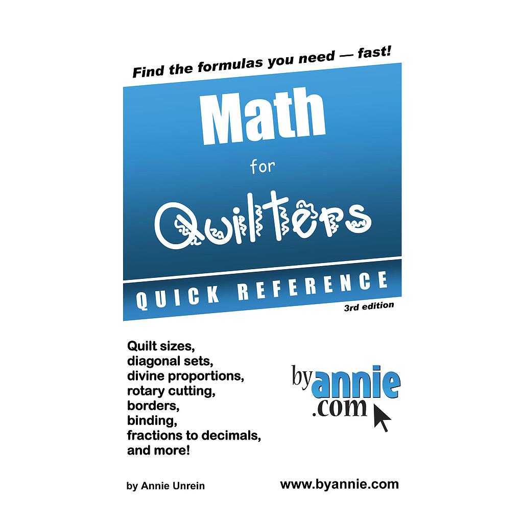 Math for Quilters Pattern From ByAnnie (PBA141)