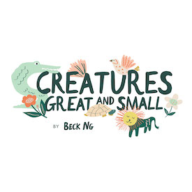 Sample Pack from Creatures Great & Small by Beck Ng in Cotton for Cloud9