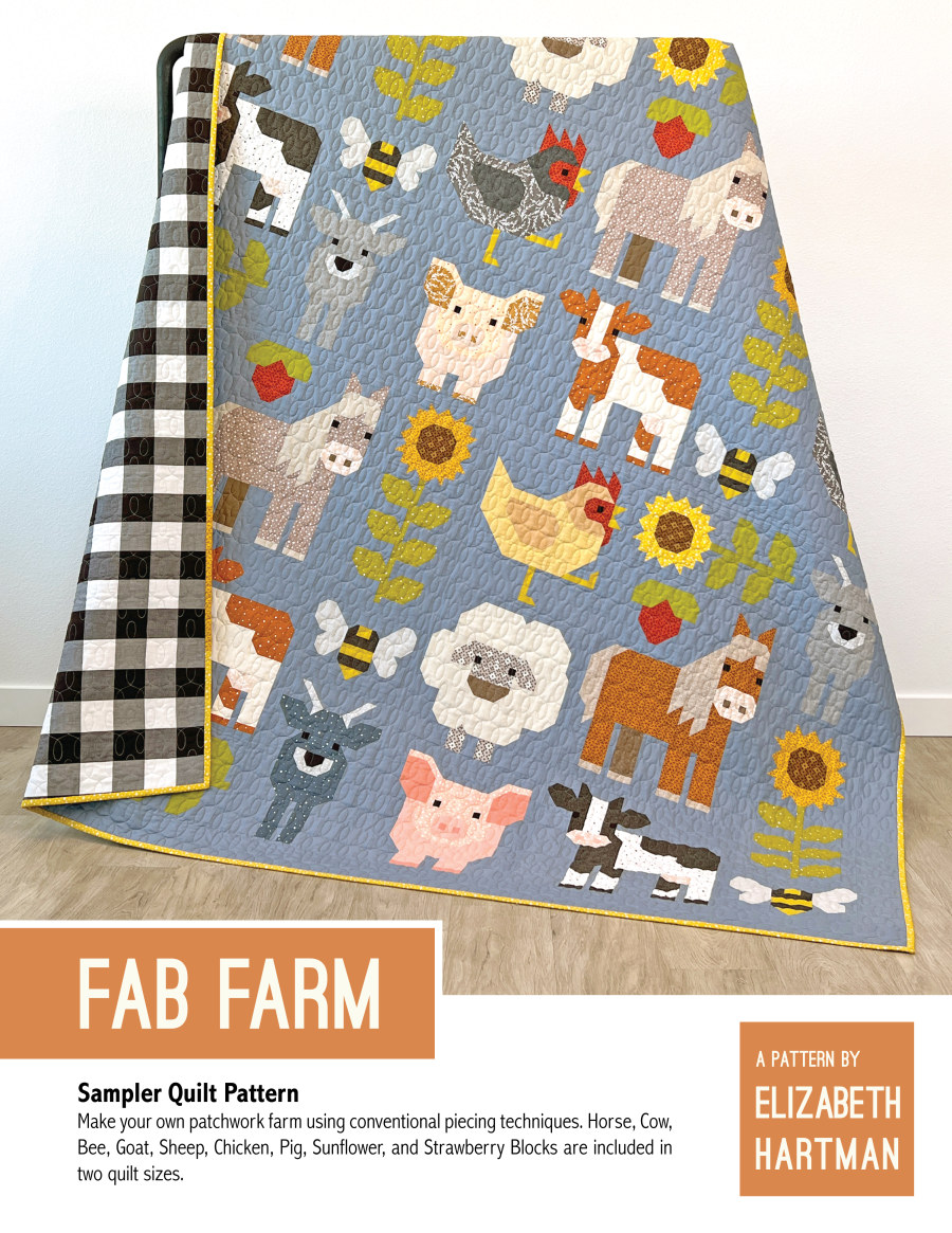 Fab Farm Quilt Pattern by Elizabeth Hartman Wholesale by Hantex Ltd UK EU
