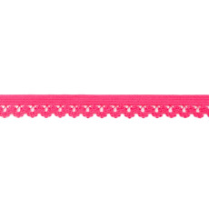 Fuchsia Picot Edge Elastic - 14mm X 22m