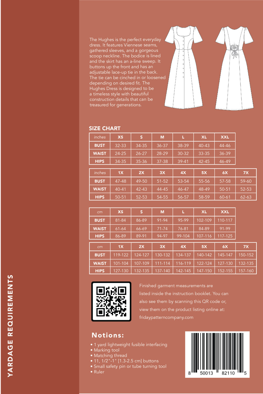 Hughes Dress Pattern Friday Pattern Company Wholesale by Hantex Ltd