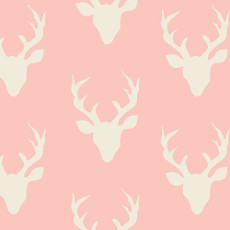 Hello Bear Buck Forest Pink - Art Gallery Fabric 44in/45in Per Metre