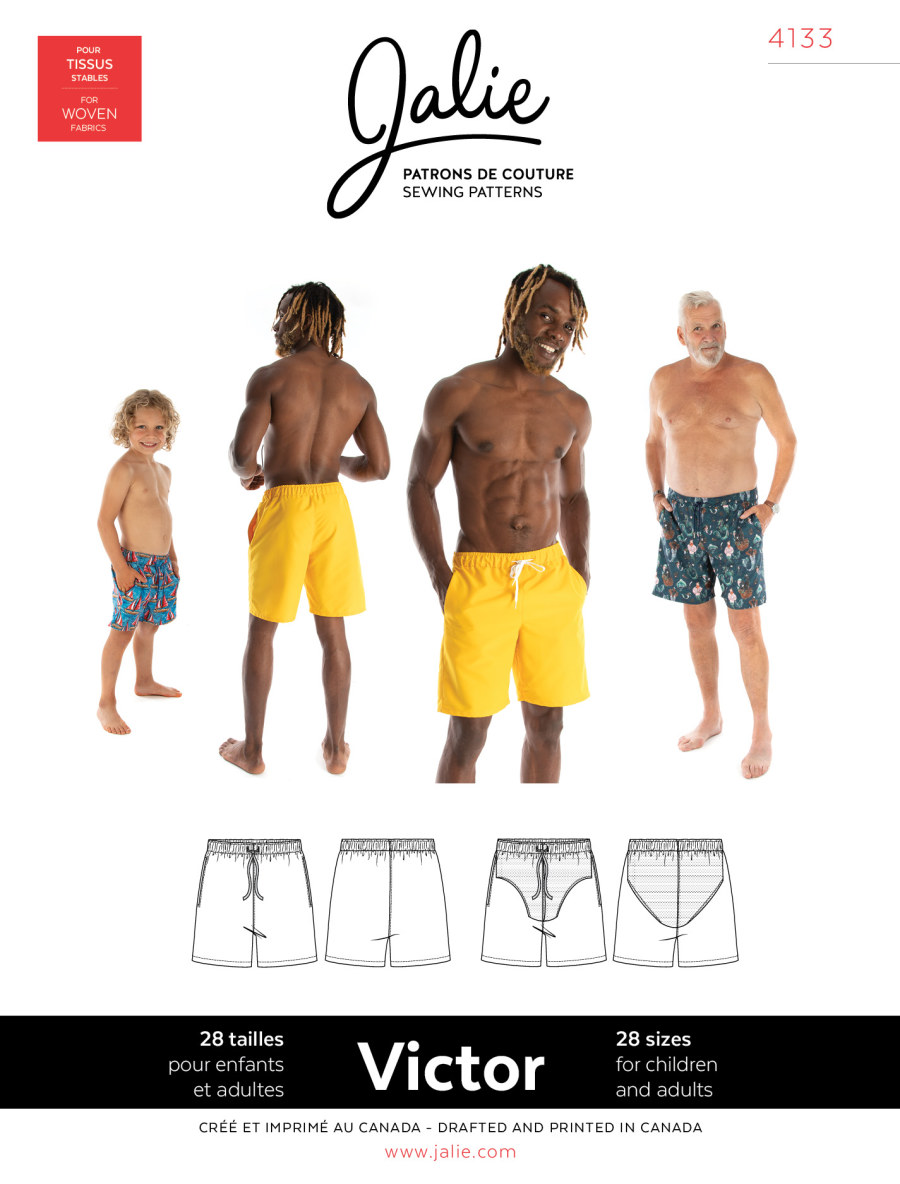 Victor Swim Shorts Pattern by Jalie