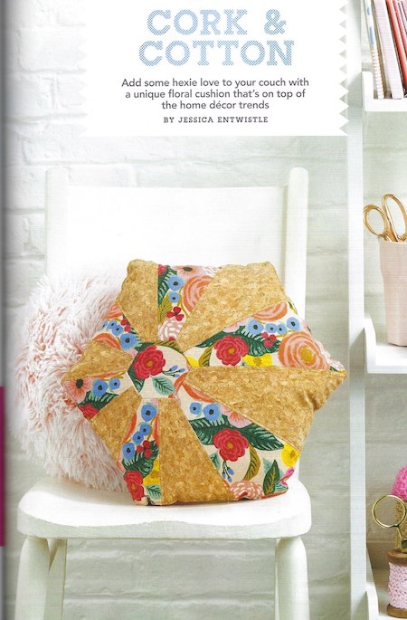 Love Patchwork & Quilting Issue 74 - Cork Based Cushion Project
