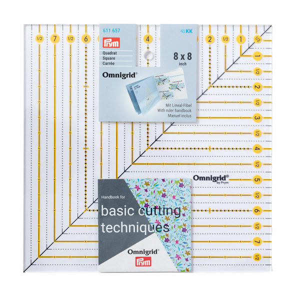 Prym Patchwork Ruler Square 8in x 8in Omnigrid