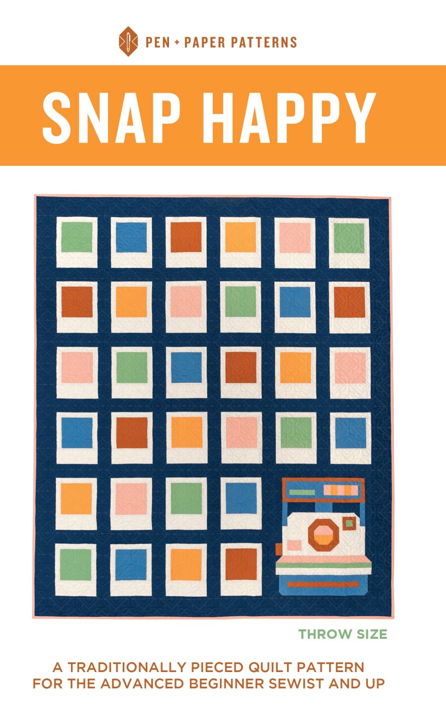 Snap Happy Quilt Pattern by Pen + Paper