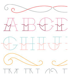 Tattoo Alphabet - Sublime Embroidery Transfer