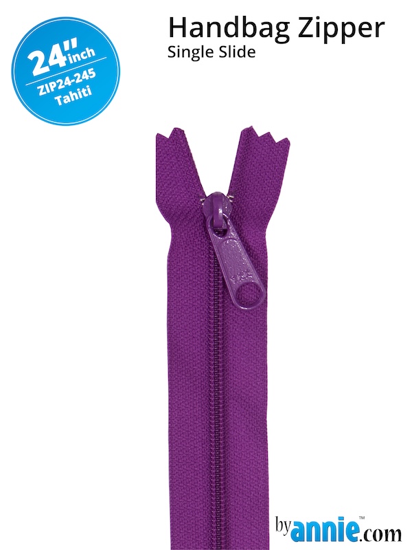 Single Slide Bag Zipper 24in Tahiti From ByAnnie (ZIP24-245)