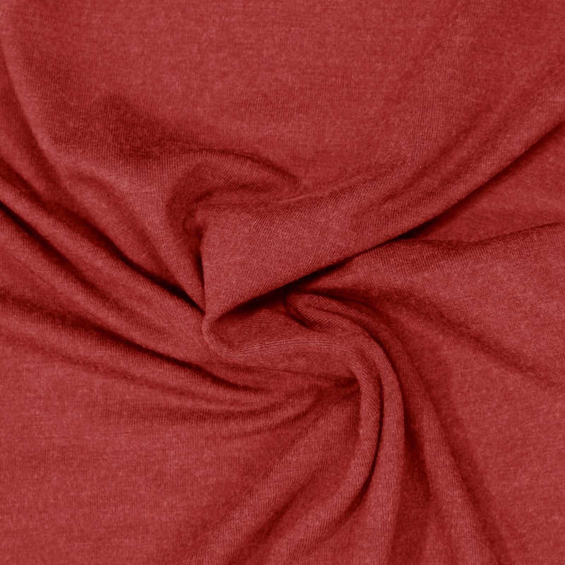 Brick Red Heathered Viscose Jersey from Milano by Modelo Fabrics