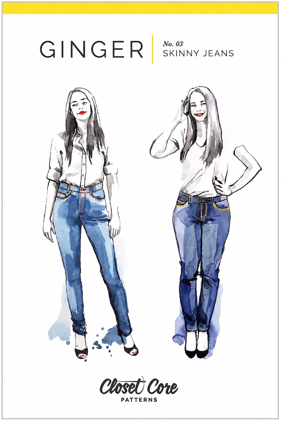 Ginger Skinny Jeans By Closet Core Patterns