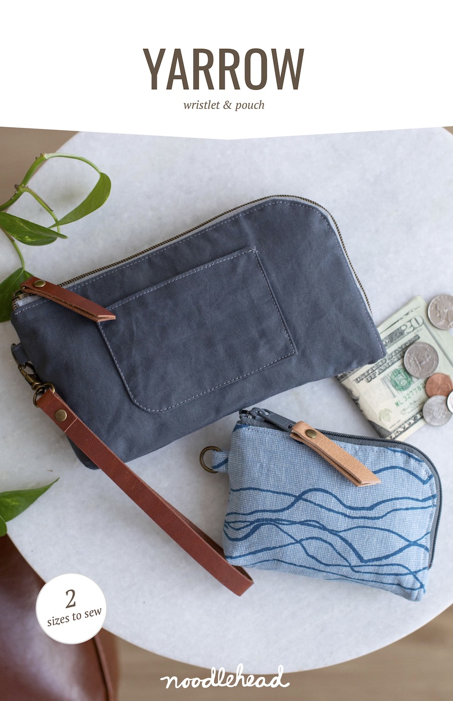 Yarrow Wristlet & Pouch Pattern by Noodlehead