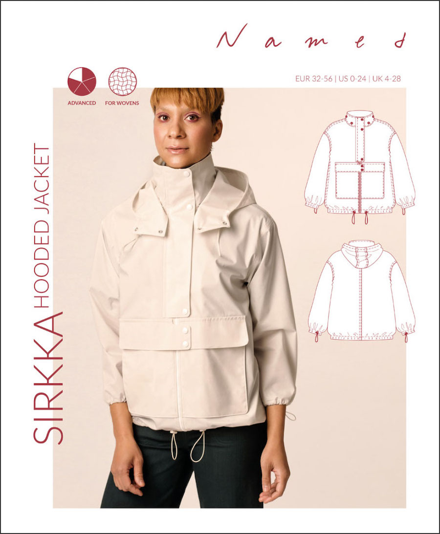 Sirkka Hooded Jacket Pattern by Named Clothing