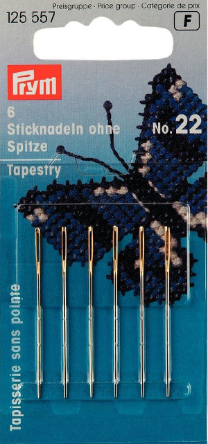 Prym Needles Tapestry Blunt Point No.22 With 6pcs