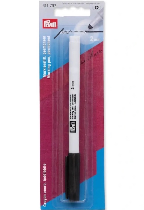 Prym Marking Pen Permanent 2 mm Black