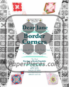 Dear Jane Quilt Paper Piece Pack Corners - Paper Piecing