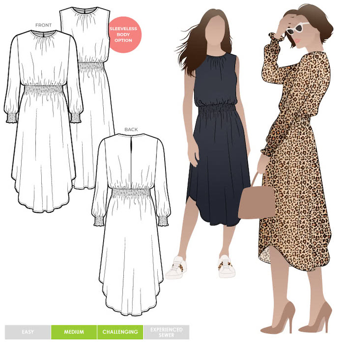 Asha Dress Pattern Size 18-30 By Style Arc