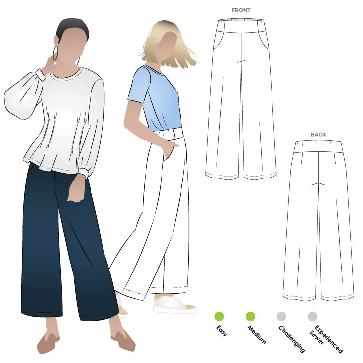 Fifi Woven Pant Pattern Size 4-16 By Style Arc (Avail May)