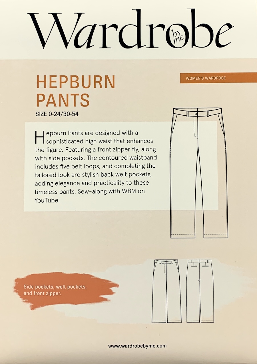 Hepburn Pants Pattern By Wardrobe By Me